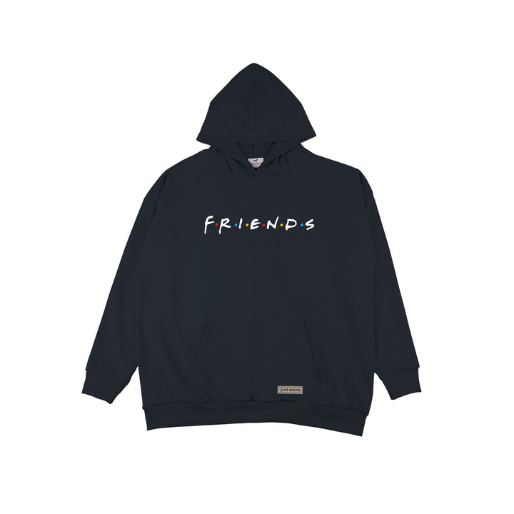 Oversize Women Friends Hoodie - Just Adore