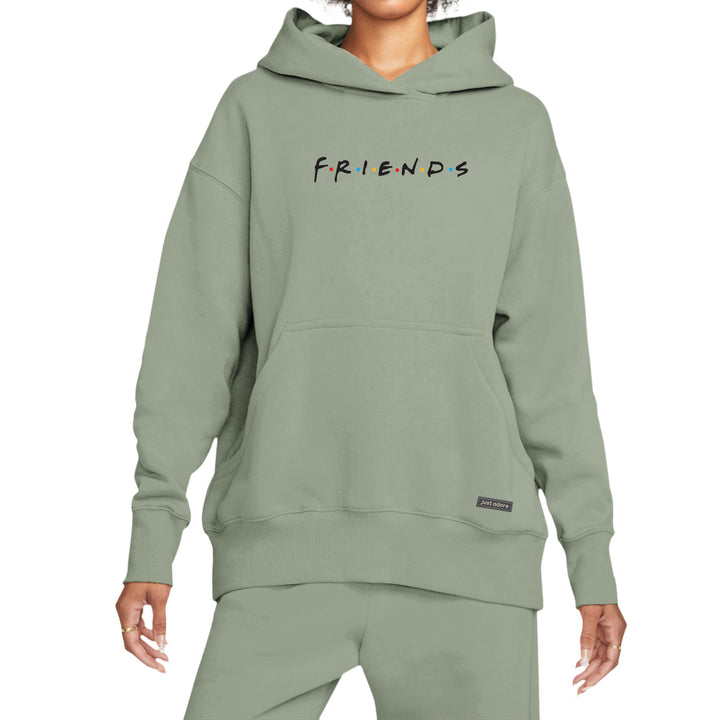 Oversize Women Friends Hoodie - Just Adore