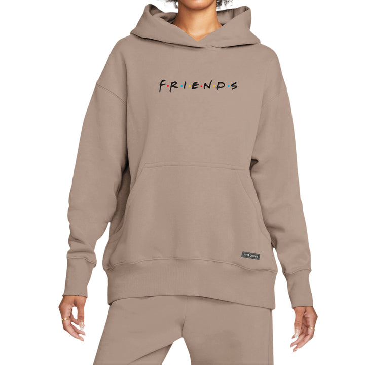 Oversize Women Friends Hoodie - Just Adore