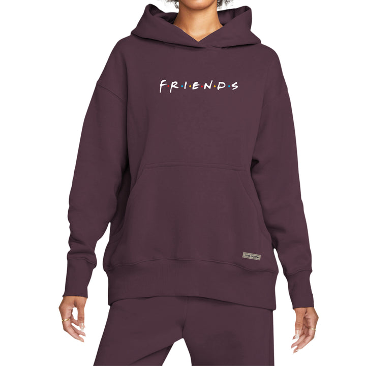 Oversize Women Friends Hoodie - Just Adore