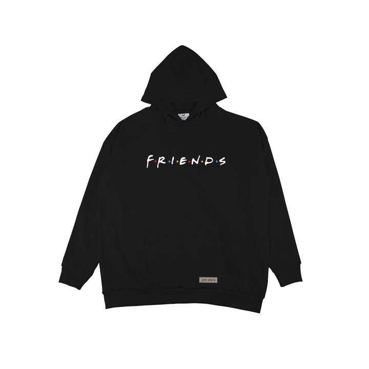 Oversize Women Friends Hoodie - Just Adore
