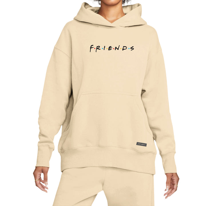 Oversize Women Friends Hoodie - Just Adore