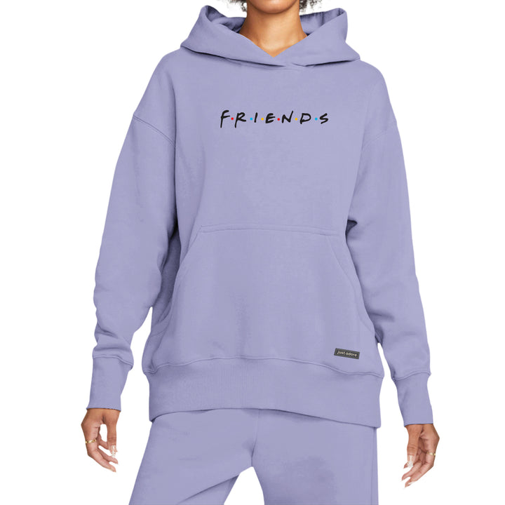 Oversize Women Friends Hoodie - Just Adore