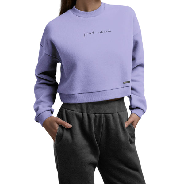 Just Adore Oversized Women Crop Sweatshirt - Just Adore