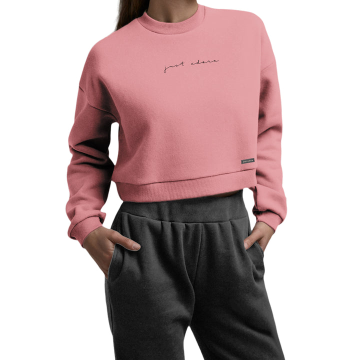 Just Adore Oversized Women Crop Sweatshirt - Just Adore