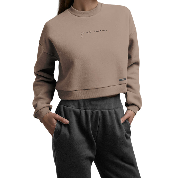 Just Adore Oversized Women Crop Sweatshirt - Just Adore