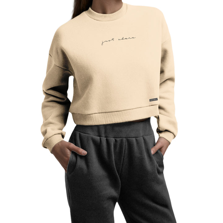 Just Adore Oversized Women Crop Sweatshirt - Just Adore