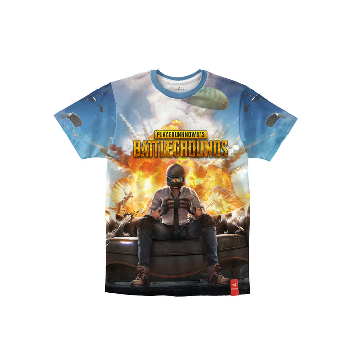 PlayerUnknown's Battlegrounds Multicolor Printed Kids Tshirt - Just Adore