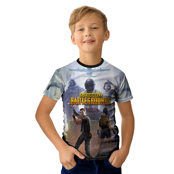 PUBG Sublimation Printed Kids Tshirt - Just Adore