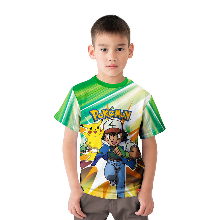 Pokemon Multicolored Tshirt for Kids - Just Adore