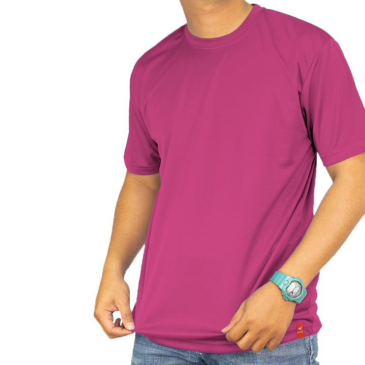Round Neck Mesh T-shirt, Short Sleeve, Unisex-Dark Colors, MOQ - 12 pcs (Mixed Sizes) - Just Adore