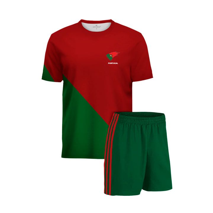 Portugal Football Team Fans Home Jersey Set - Just Adore