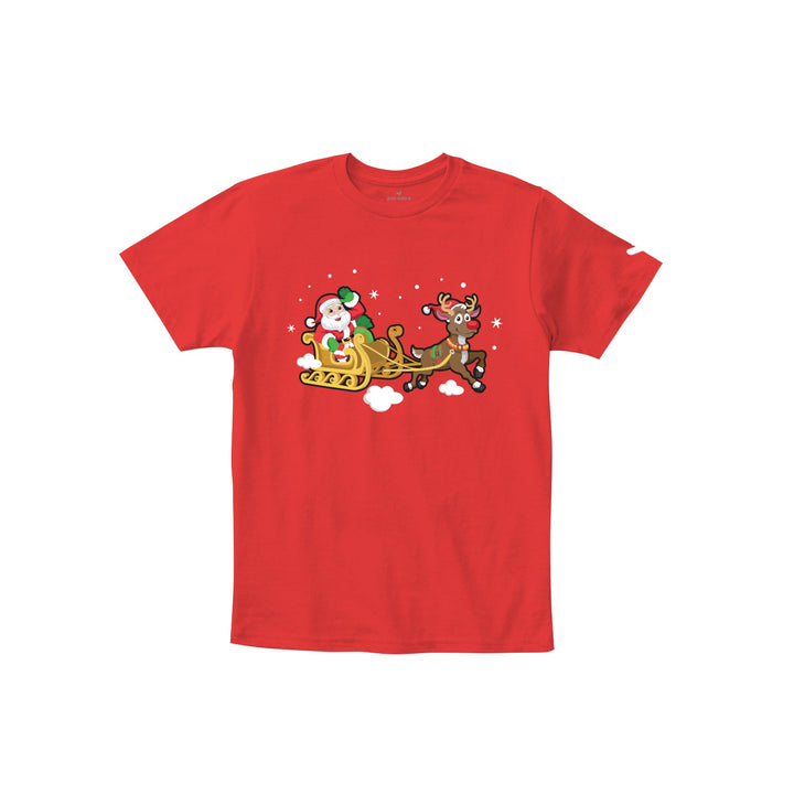 Christmas Santa on Snow Sledge T-shirt - Kids - Just Adore