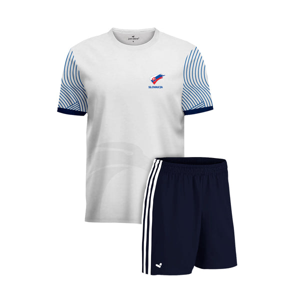 Slovakia Football Team Fans Home Jersey Set - Just Adore