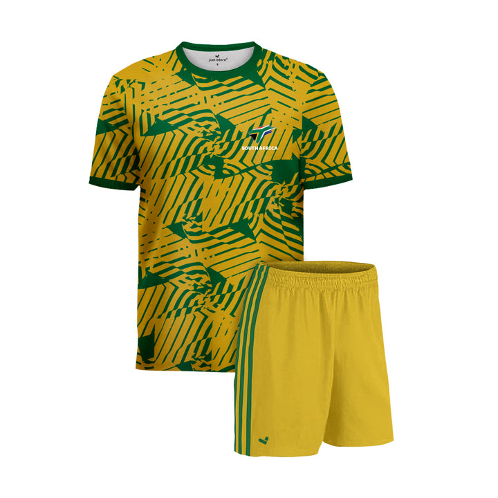 South Africa Football Team Fans Home Jersey Set - Just Adore