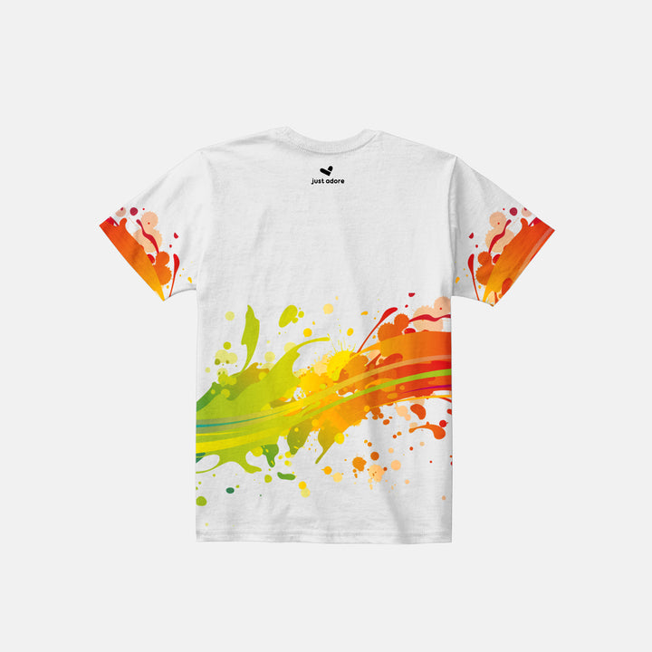 Splatoon 3 Multicolor Printed Kids Tshirt - Just Adore