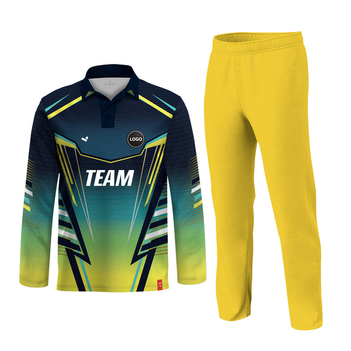 Cricket Team Uniform Set - Sublimation Jersey with Plain Trouser - MOQ 11 Sets - Just Adore