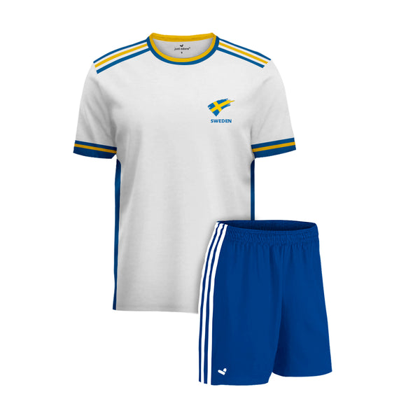 Sweden Football Team Fans Away Jersey Set - Just Adore