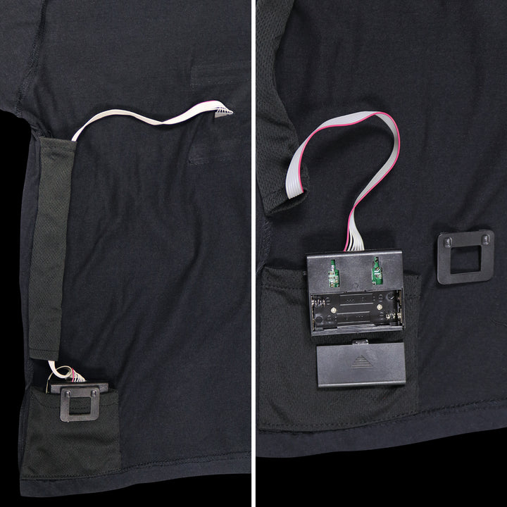 Smiley Beats LED T-shirt Black - Unisex - Just Adore