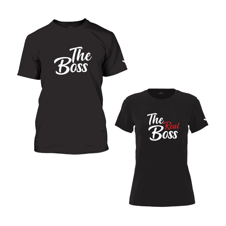 The Boss and The Real Boss Couple T shirt - Organic - Just Adore