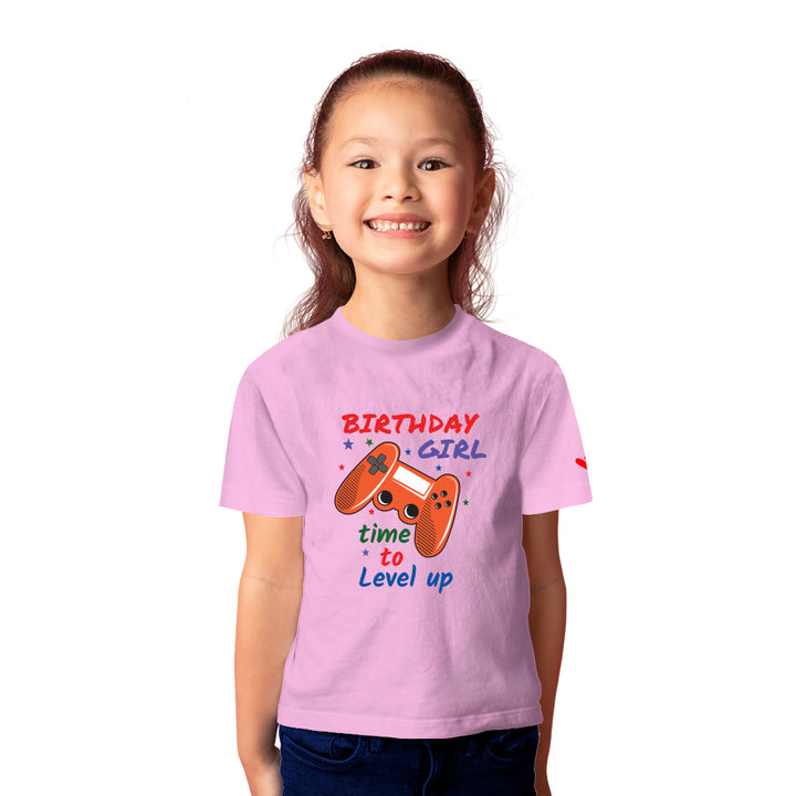 Time to Level Up Birthday T-shirt Girls - Just Adore