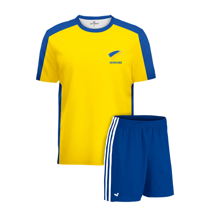 Ukraine Football Team Fans Home Jersey Set - Just Adore