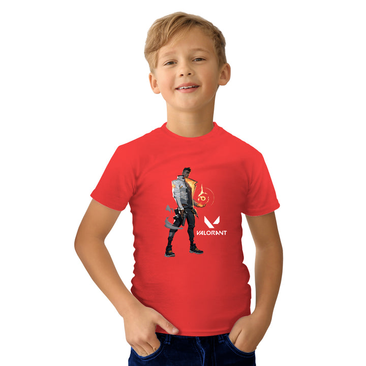 Valorant Character Phoenix Kids Tshirt - Just Adore