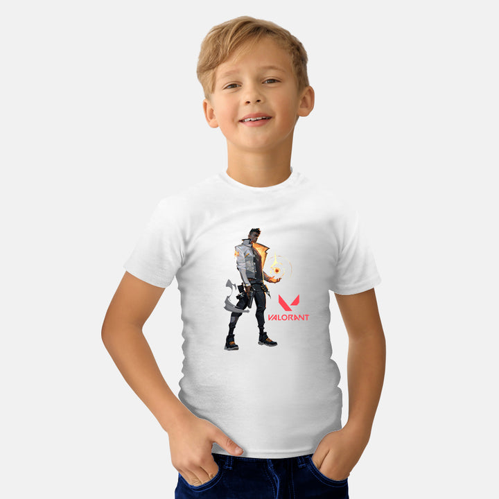 Valorant Character Phoenix Kids Tshirt - Just Adore