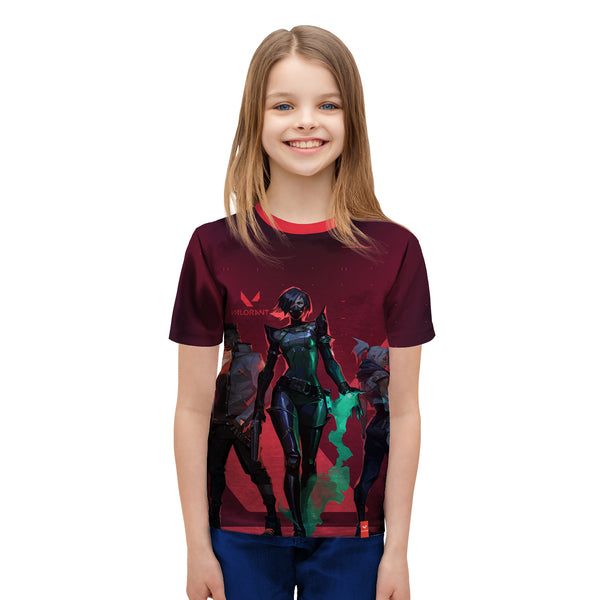 Valorant Characters Sublimation Printed Kids Tshirt - Just Adore