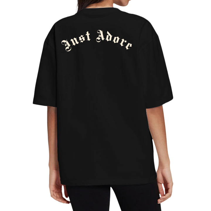 Rock and Roll Skull Oversized Women Tshirt - Just Adore