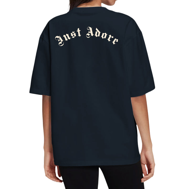 Rock and Roll Skull Oversized Women Tshirt - Just Adore