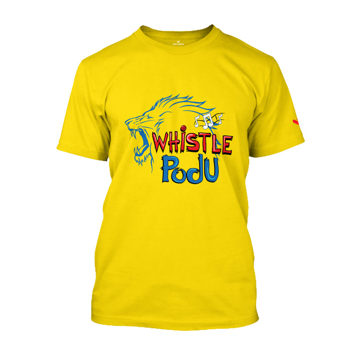 Whistle Podu - CSK Tshirt - Unisex - Just Adore