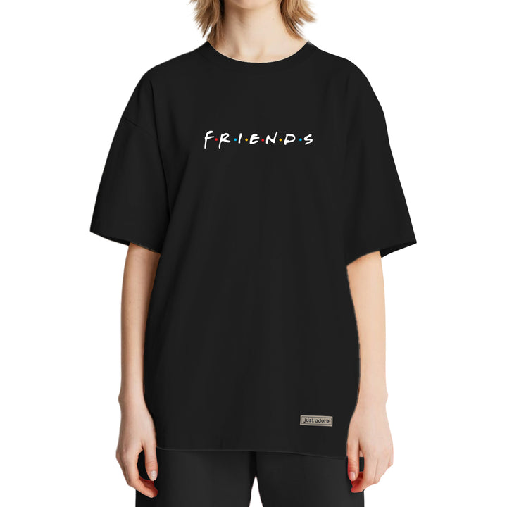 Oversized Women Friends Tshirt - Just Adore