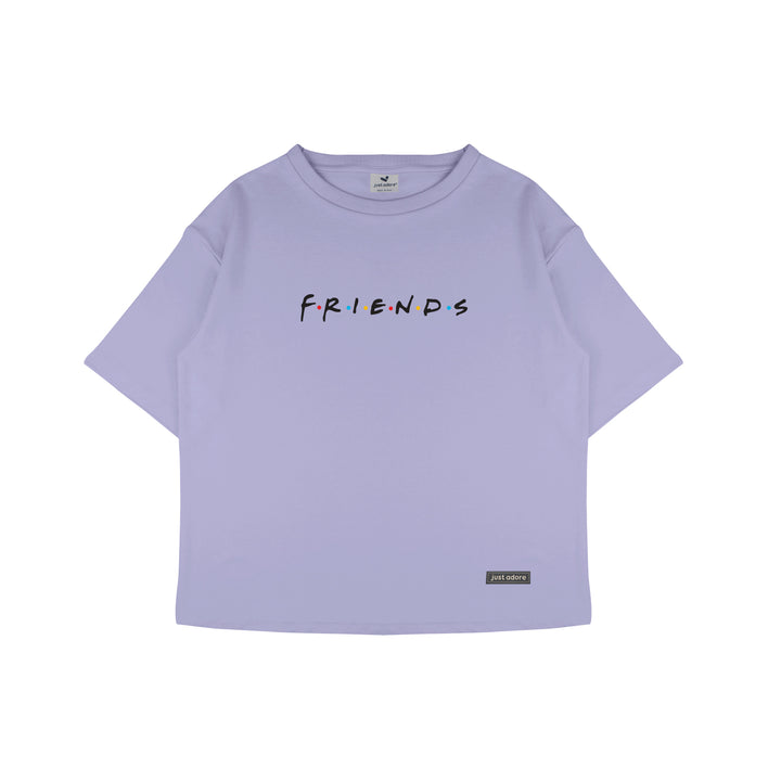 Oversized Women Friends Tshirt - Just Adore