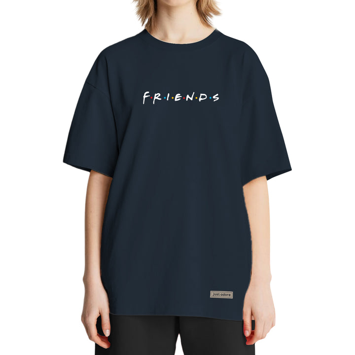 Oversized Women Friends Tshirt - Just Adore