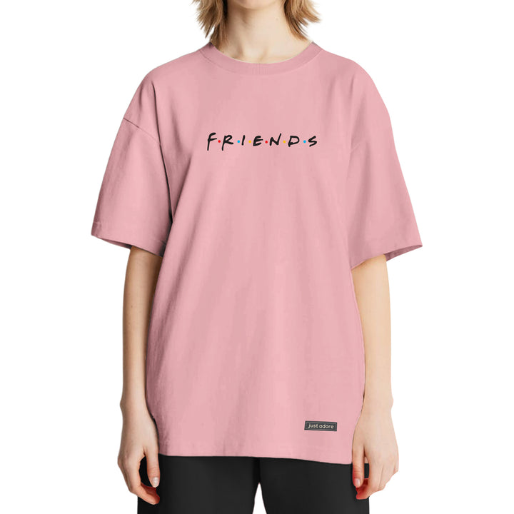 Oversized Women Friends Tshirt - Just Adore