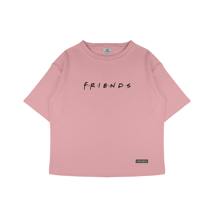 Oversized Women Friends Tshirt - Just Adore