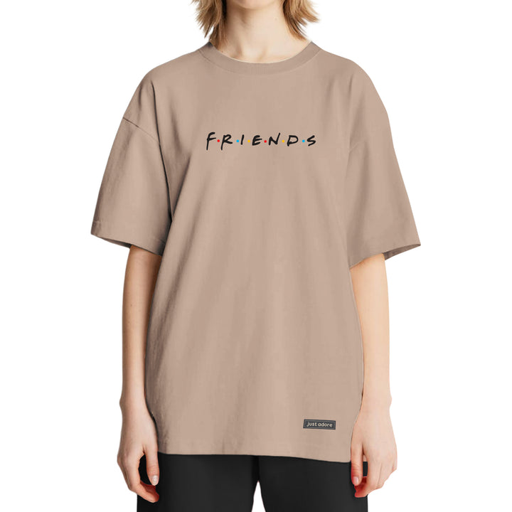 Oversized Women Friends Tshirt - Just Adore