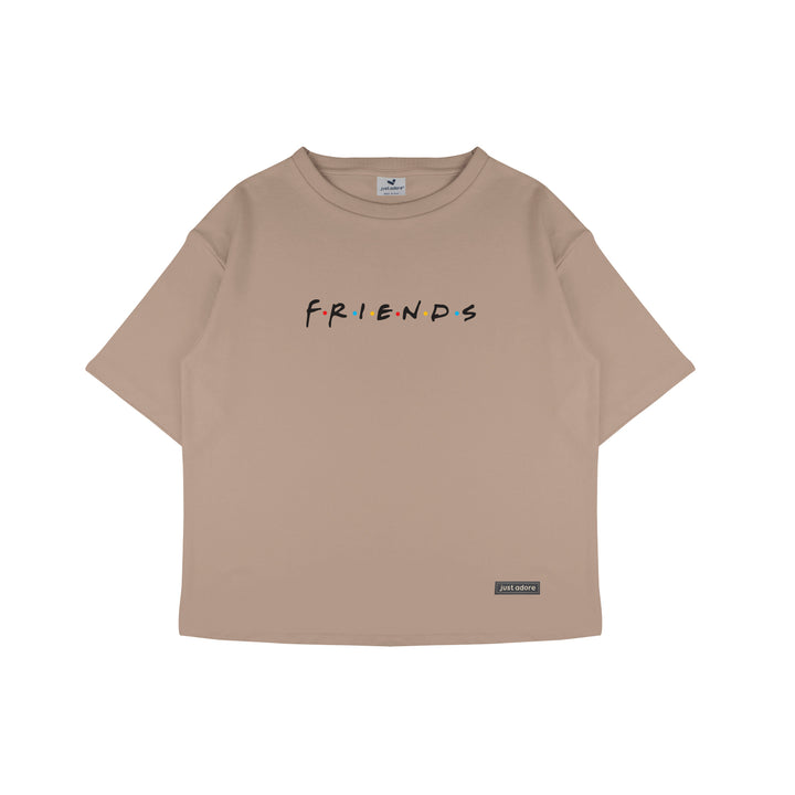Oversized Women Friends Tshirt - Just Adore