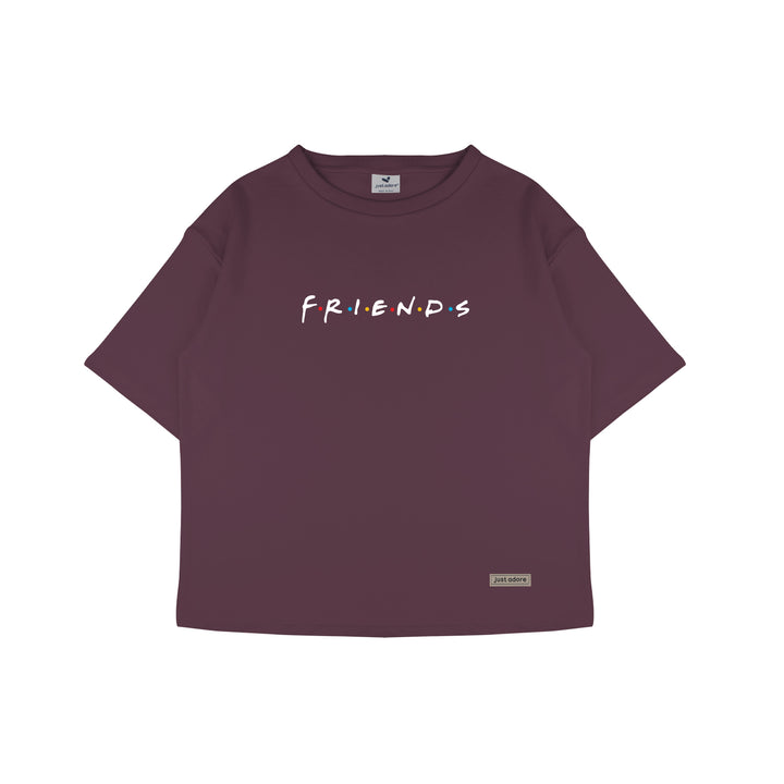 Oversized Women Friends Tshirt - Just Adore