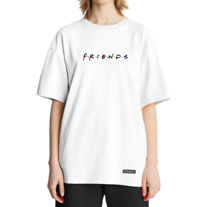 Oversized Women Friends Tshirt - Just Adore