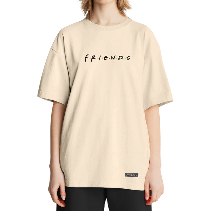 Oversized Women Friends Tshirt - Just Adore