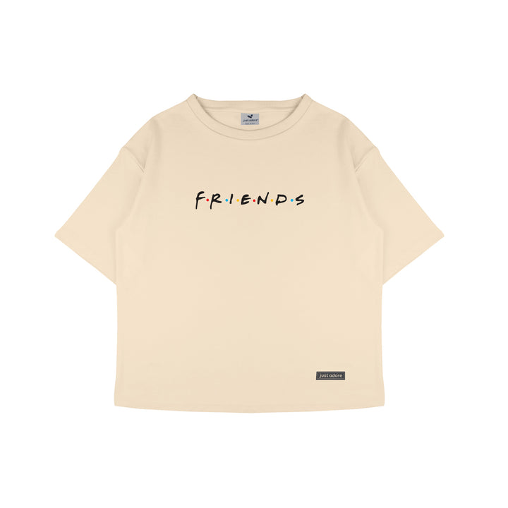 Oversized Women Friends Tshirt - Just Adore