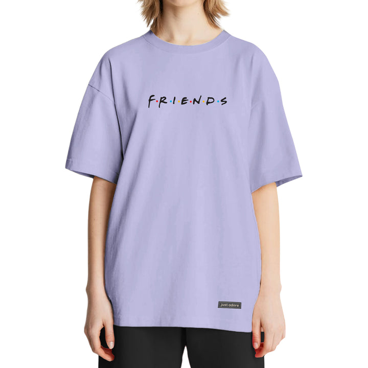 Oversized Women Friends Tshirt - Just Adore