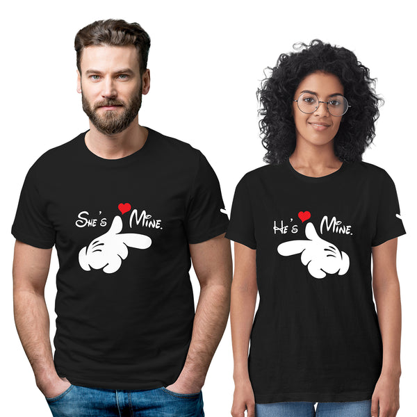 She's mine and He's Mine Couple T-shirt - Just Adore
