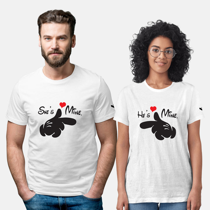 She's mine and He's Mine Couple T-shirt - Just Adore