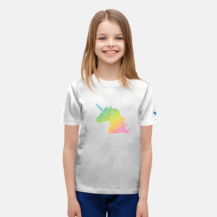 Rainbow Unicorn Kids Tshirt - Just Adore